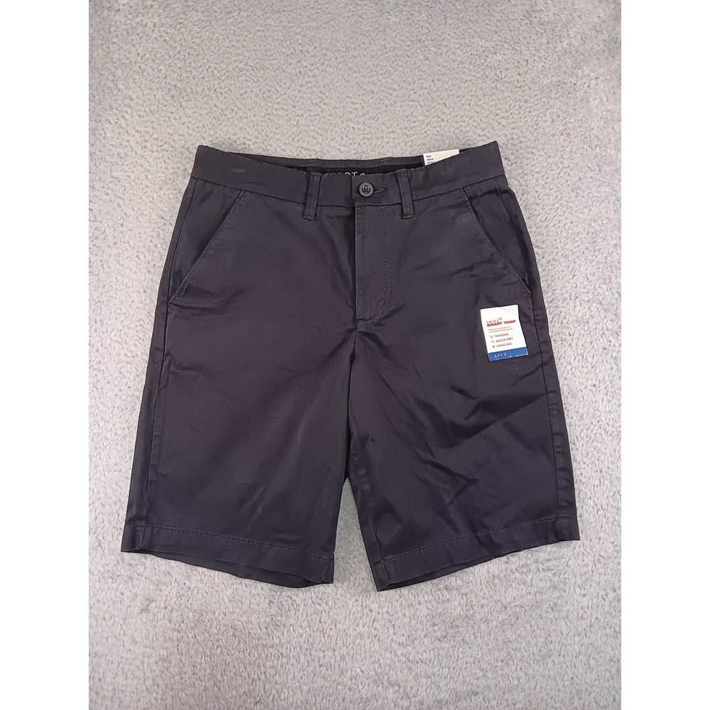 Apt. 9 Shorts Men Size 30 Black NWT Premier Flex Flat Front Smart Temp Chino